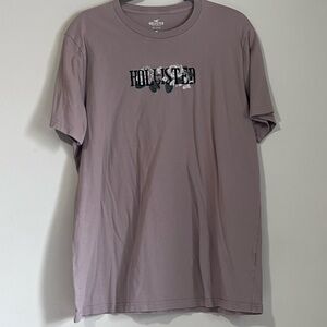 Hollister Men's Tan Graphic Tee XL